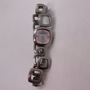 Fossil Watch with Square Pink Dial Womens Model: ES1964 New Battery